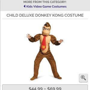 Super Mario original Donkey Kong Costume like new